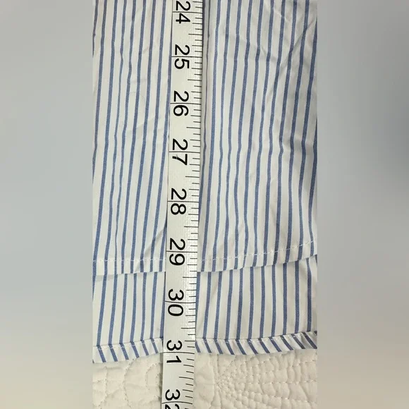 NEW never worn SZ XL Dokotoo Blue and White Striped Button-Up Shirt - Picture 7 of 8